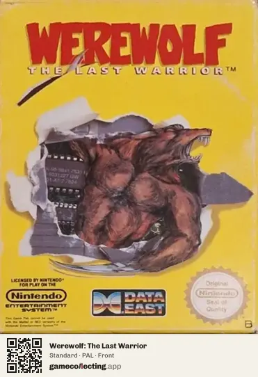 Werewolf: The Last Warrior Nintendo Entertainment System, PAL box front