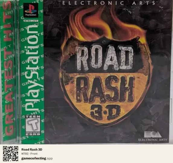 Road Rash 3D PlayStation, NTSC box front