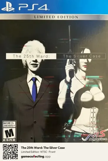 The 25th Ward: The Silver Case PlayStation 4, NTSC box front