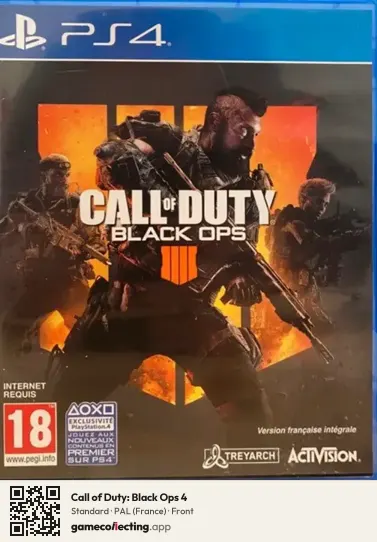 Call of Duty: Black Ops 4 PlayStation 4, France box front