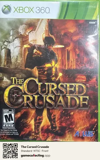 The Cursed Crusade Xbox 360, NTSC box front