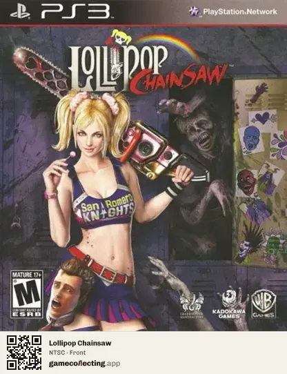 Lollipop Chainsaw PlayStation 3, NTSC box front