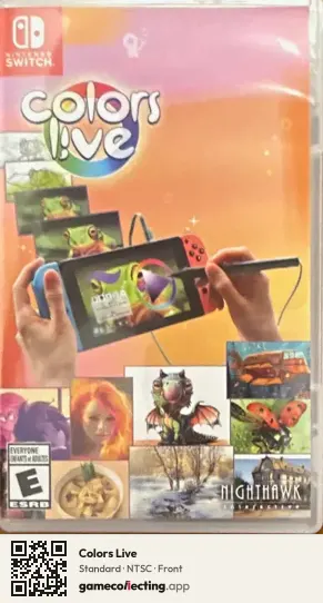 Colors Live Nintendo Switch, NTSC box front