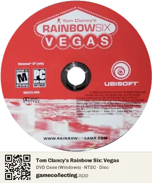 Tom Clancy's Rainbow Six: Vegas Computer, NTSC disc