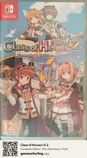 Class of Heroes 1 & 2 Nintendo Switch, Germany box front