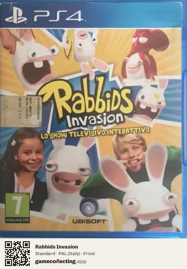 Rabbids Invasion PlayStation 4, Italy box front