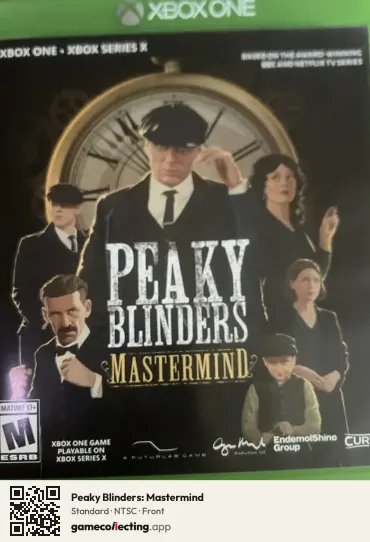 Peaky Blinders: Mastermind Xbox One, NTSC box front