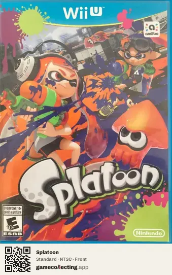 Splatoon Nintendo Wii U, NTSC box front