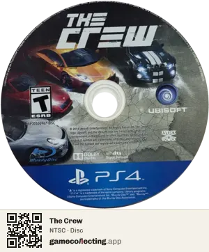 The Crew PlayStation 4, NTSC disc