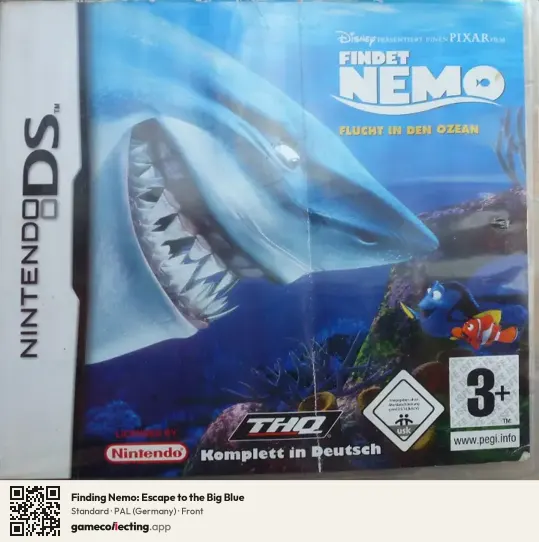 Finding Nemo: Escape to the Big Blue Nintendo DS, Germany box front