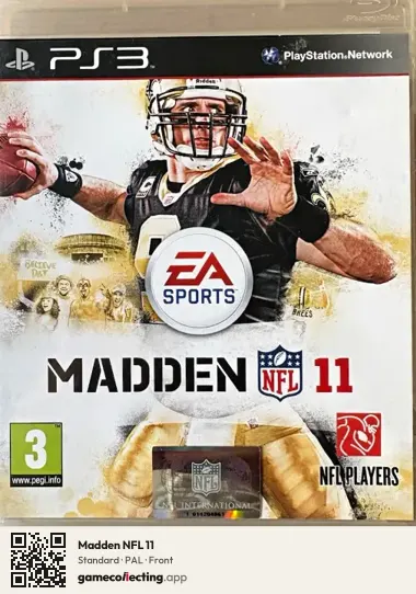 Madden NFL 11 PlayStation 3, PAL box front