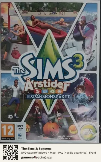 The Sims 3: Seasons Computer, Nordic countries box front