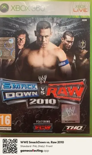 WWE SmackDown vs. Raw 2010 Xbox 360, Italy box front