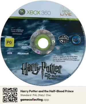 Harry Potter and the Half-Blood Prince Xbox 360, PAL disc