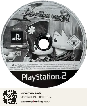 Caveman Rock PlayStation 2, PAL disc