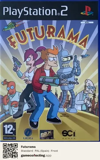 Futurama PlayStation 2, Spain box front
