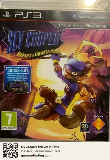 Sly Cooper: Thieves in Time PlayStation 3, Germany box front
