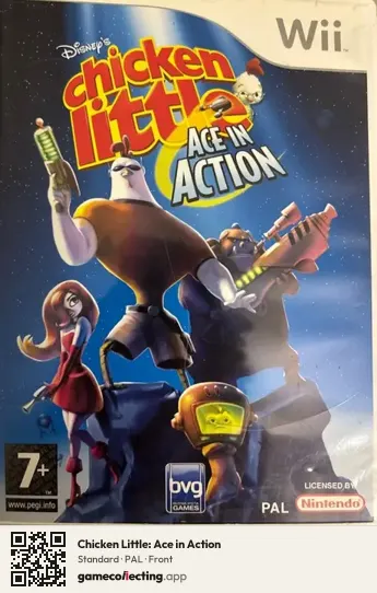 Chicken Little: Ace in Action Nintendo Wii, PAL box front