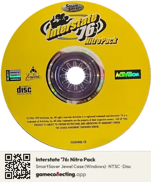 Interstate '76: Nitro Pack Computer, NTSC disc