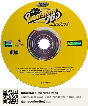 Interstate '76: Nitro Pack Computer, NTSC disc
