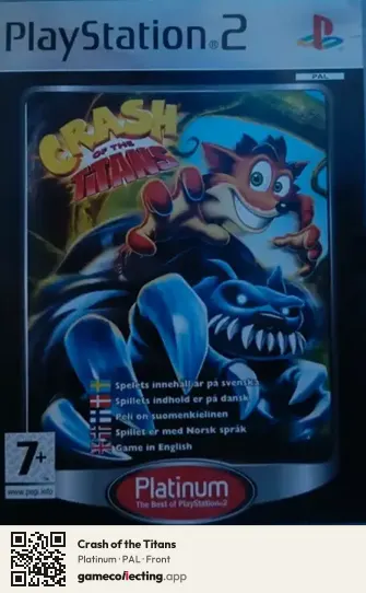 Crash of the Titans PlayStation 2, PAL box front