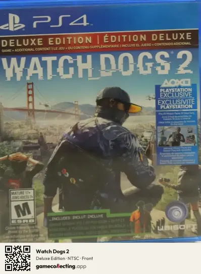 Watch Dogs 2 PlayStation 4, NTSC box front