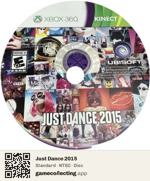 Just Dance 2015 Xbox 360, NTSC disc