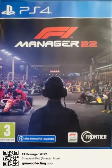 F1 Manager 2022 PlayStation 4, France box front