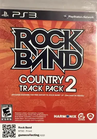 Rock Band PlayStation 3, NTSC box front