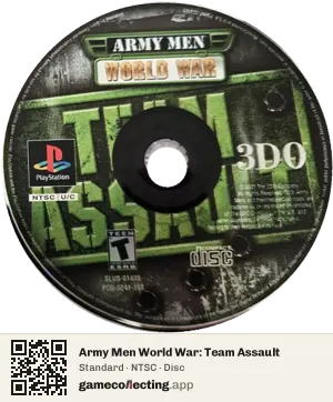 Army Men World War: Team Assault PlayStation, NTSC disc