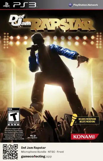 Def Jam Rapstar PlayStation 3, NTSC box front