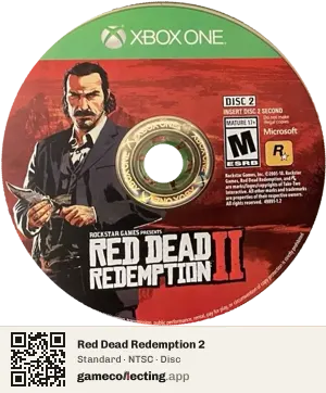 Red Dead Redemption 2 Xbox One, NTSC disc