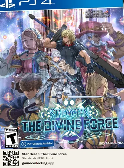 Star Ocean: The Divine Force PlayStation 4, NTSC box front