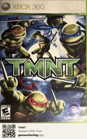 TMNT Xbox 360, NTSC box front