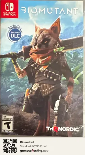 Biomutant Nintendo Switch, NTSC box front
