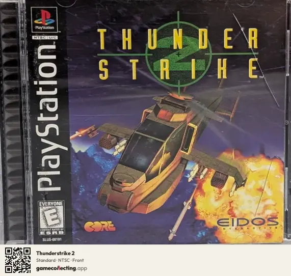 Thunderstrike 2 PlayStation, NTSC box front