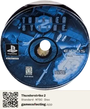 Thunderstrike 2 PlayStation, NTSC disc