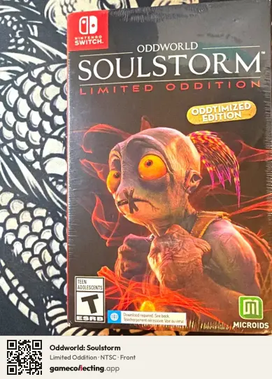 Oddworld: Soulstorm Nintendo Switch, NTSC box front