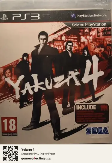 Yakuza 4 PlayStation 3, Italy box front