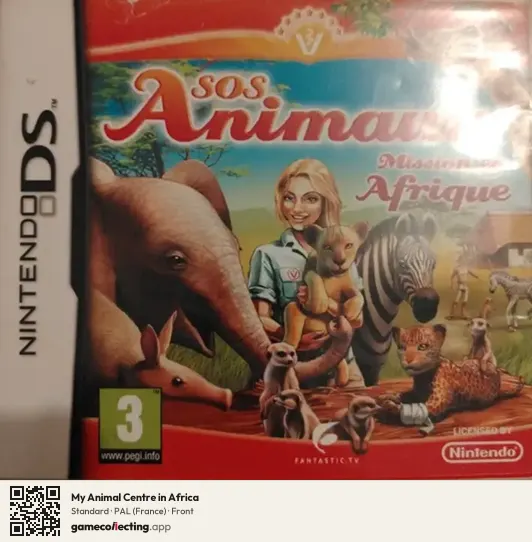 My Animal Centre in Africa Nintendo DS, France box front