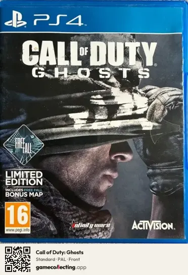 Call of Duty: Ghosts PlayStation 4, PAL box front