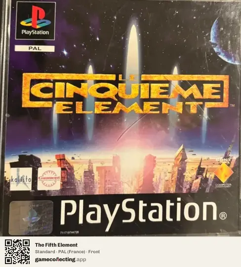 The Fifth Element PlayStation, France box front