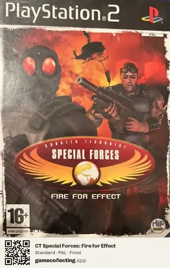 CT Special Forces: Fire for Effect PlayStation 2, PAL box front