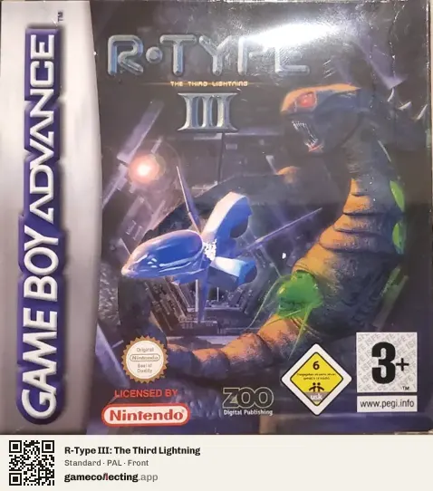 R-Type III: The Third Lightning Game Boy Advance, PAL box front