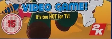 Family Guy Video Game!, the BBFC circle on its front