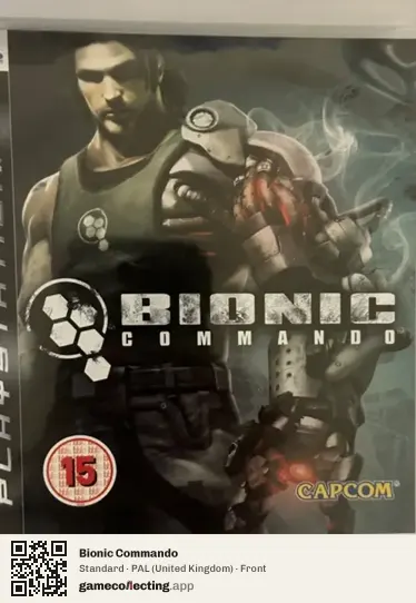 Bionic Commando PlayStation 3, United Kingdom box front