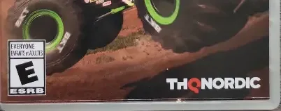 Monster Jam Steel Titans, the ESRB box on its front