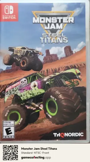 Monster Jam Steel Titans Nintendo Switch, NTSC box front