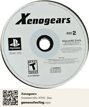 Xenogears PlayStation, NTSC disc