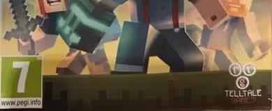 Minecraft: Story Mode Season Two, the PEGI square on its front